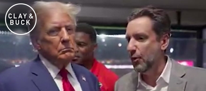 Clay Interviews Trump at the Georgia-Alabama Game