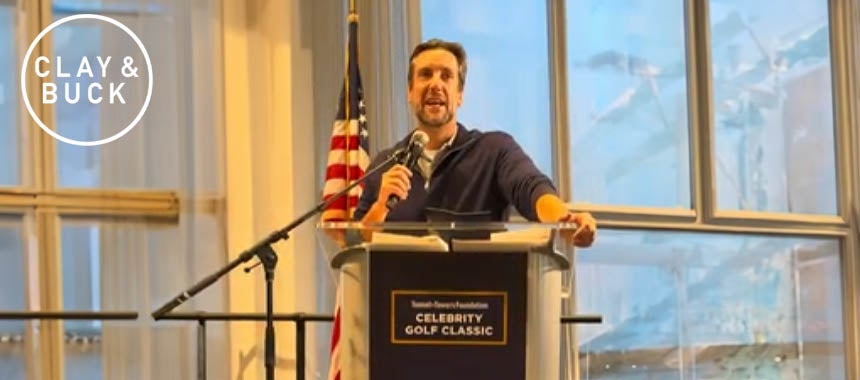 Watch: Clay's Speech at the Tunnel to Towers Charity Auction at Liberty National Golf Club